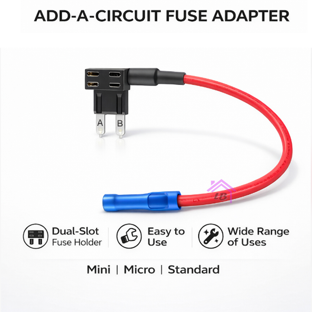 Automotive Fuse Tap Holder Fuse Tap Adaptor Quick Joint Cable Kit Mini ...