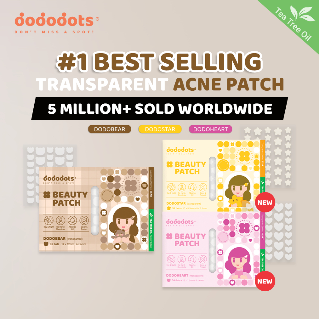 [TRANSPARENT] Dododots Pimple Patch - Dodobear / Dodostar / Dodoheart ...