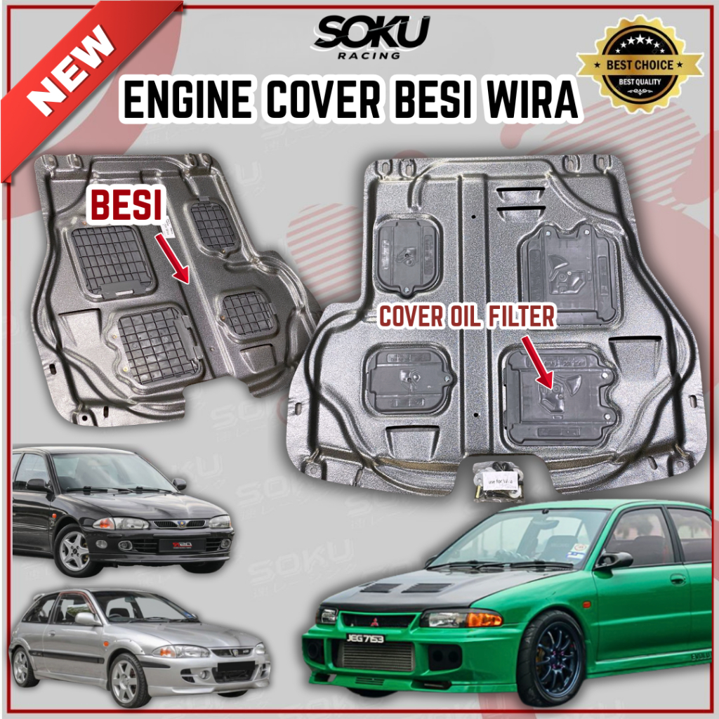 Engine Cover Besi Bawah Proton Wira Satria Putra Arena | Under Engine ...