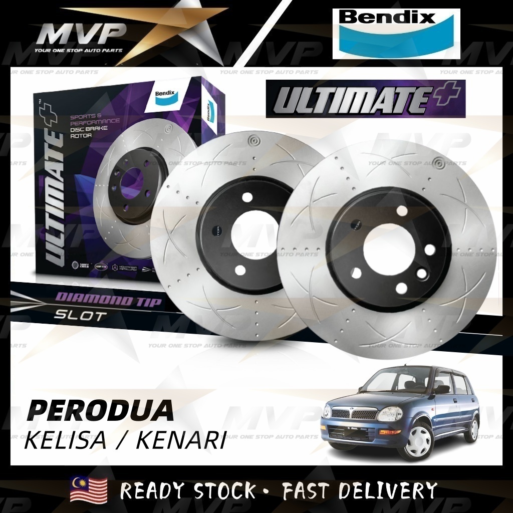 Original Bendix Ultimate+ Sport Performance Disc Rotor - Perodua Kelisa ...