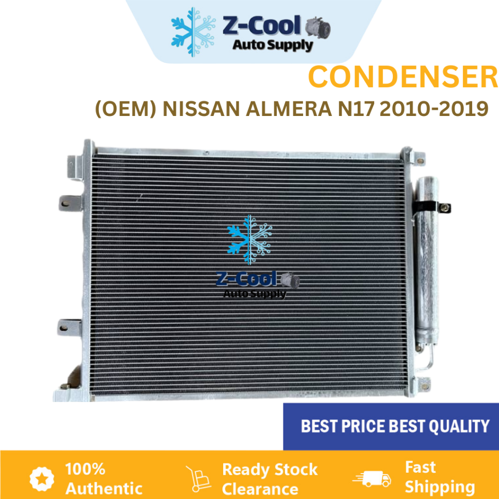 CONDENSER OEM NEW AIRCOND CAR SUITABLE FOR NISSAN ALMERA N17 2010-2019 ...