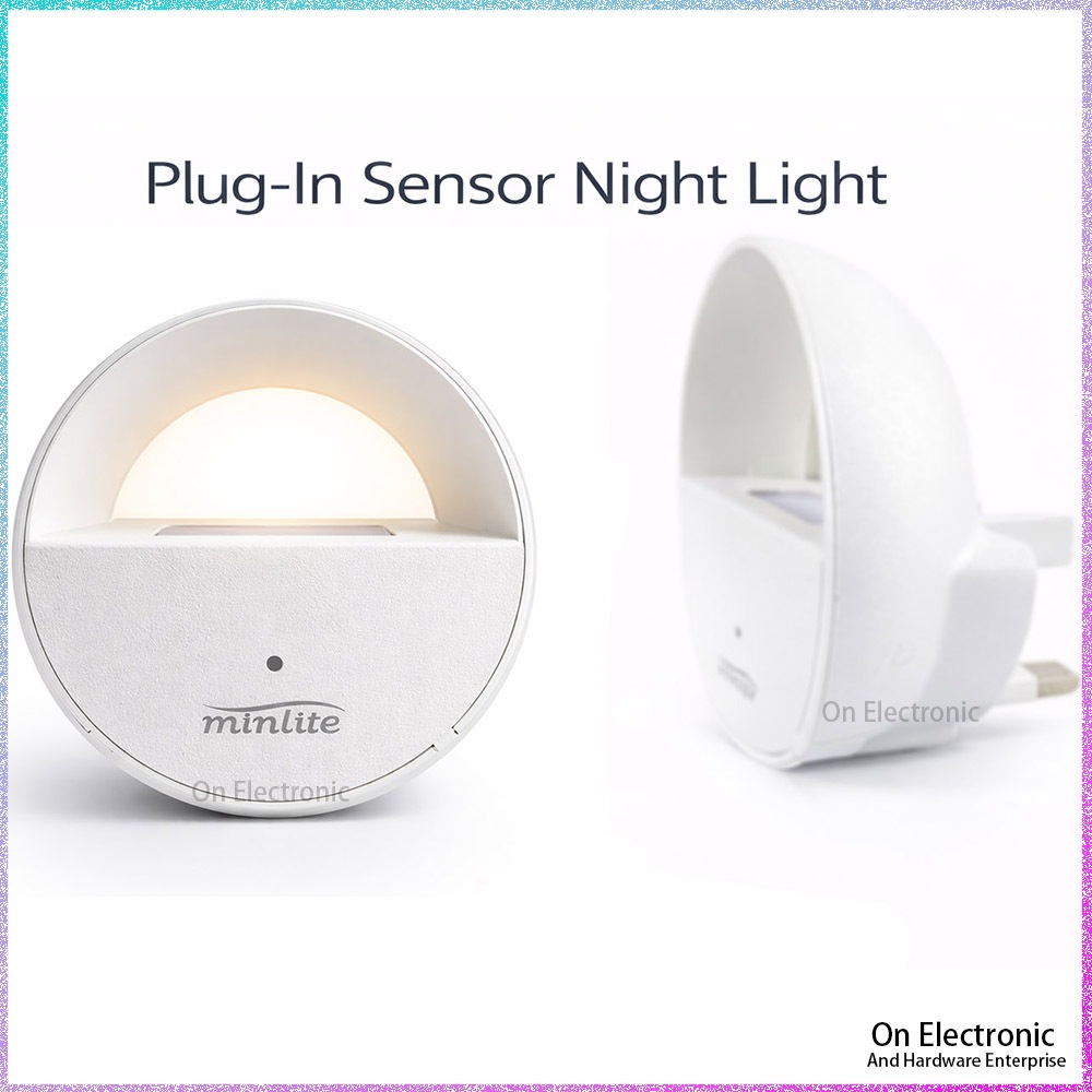LED SENSOR NIGHT LIGHT 3 PIN UK PLUG WARM WHITE / DAYLIGHT | Shopee ...