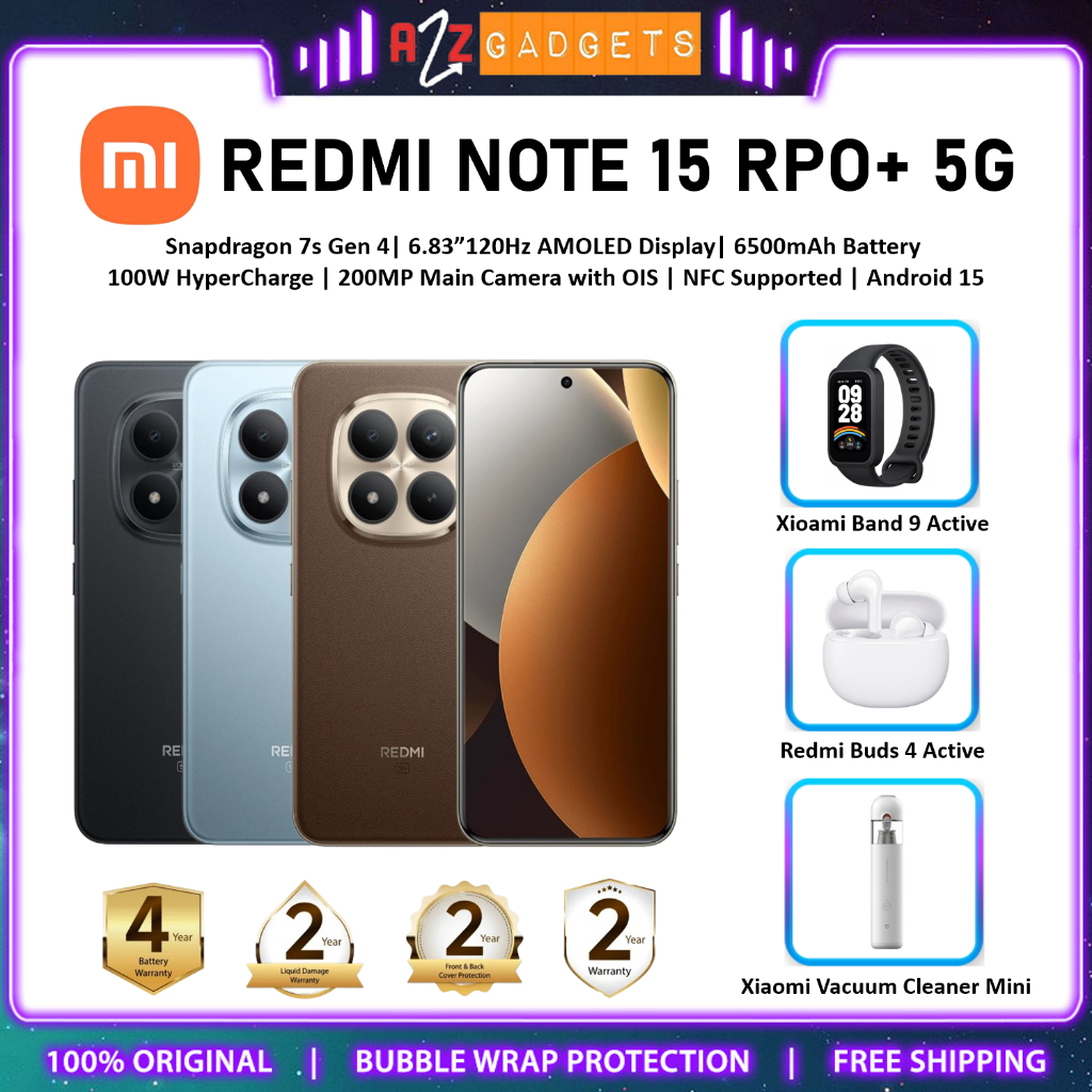 Redmi Note 15 Pro+ 5G | Redmi Note 15 Pro 5G - 200MP OIS Camera | Titan ...