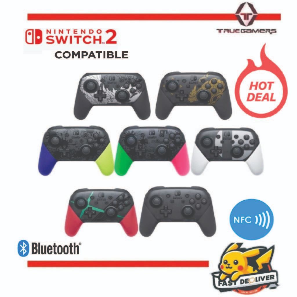Nintendo Switch 2/NS2/NS1 Pro Controller - Black | Super Smash Bros ...