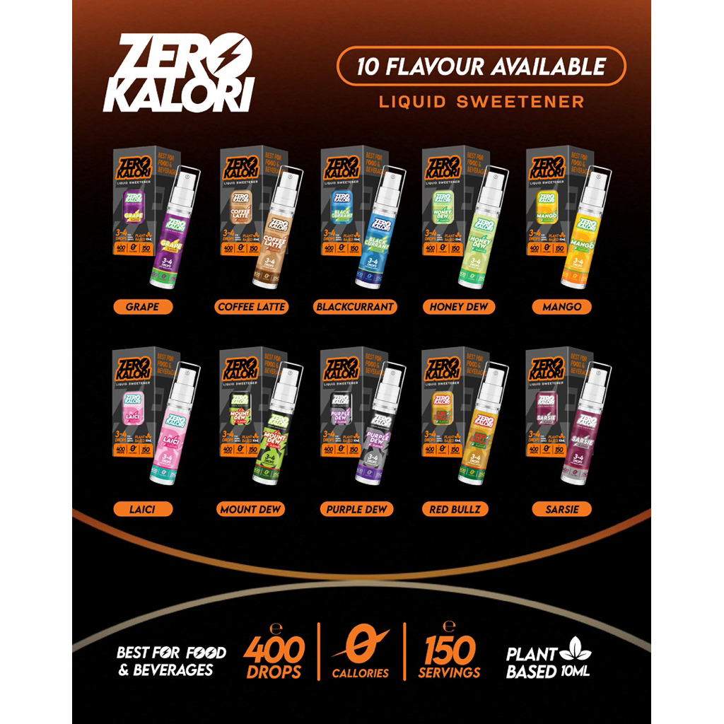 Zero Kalori Pemanis Bebas Gula Zero Kalori 10ML | Shopee Malaysia