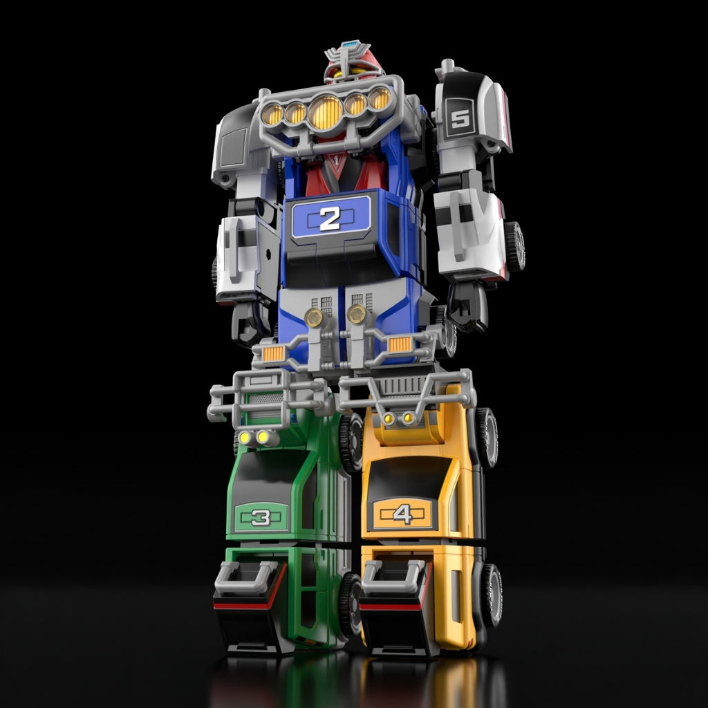 PO Bandai Gekisou Sentai Carranger SMP Gekiso Gattai RV Robo Minipla ...