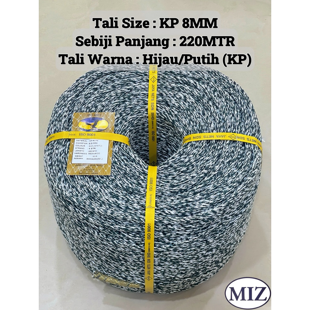 KP 8MM x 220MTR Tali Jaya (Cop Eagle) Tali Rawai KP Rope Tali Kelabu ...