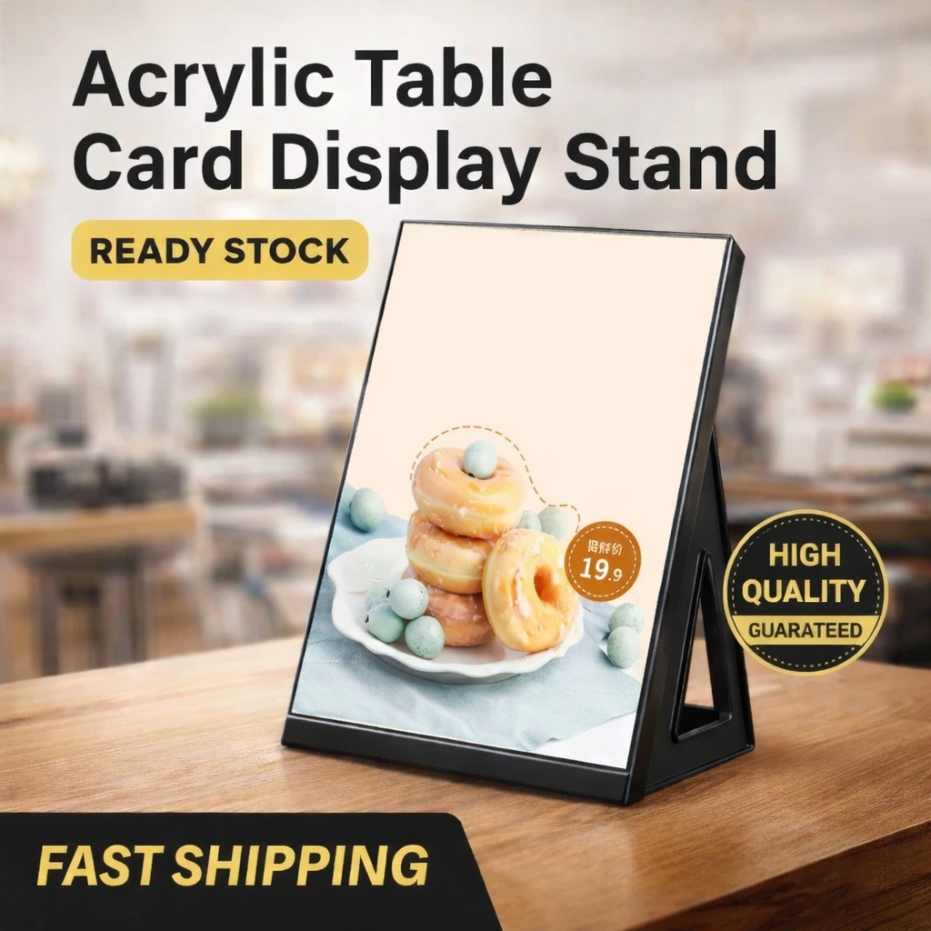 Table Top Price Display Frame A4 A3 Acrylic Menu Paper Picture ...