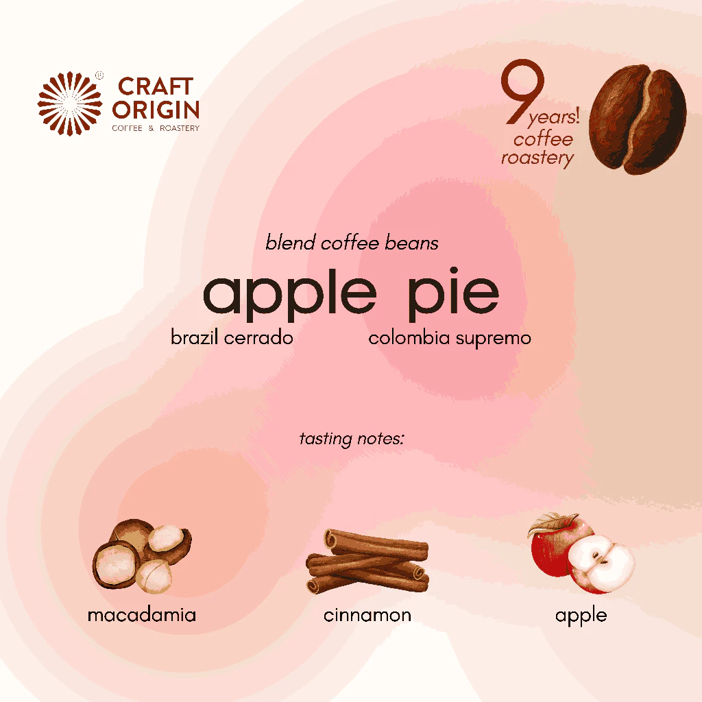 Craft Origin Apple Pie Espresso Blend – specialty coffee beans Malaysia