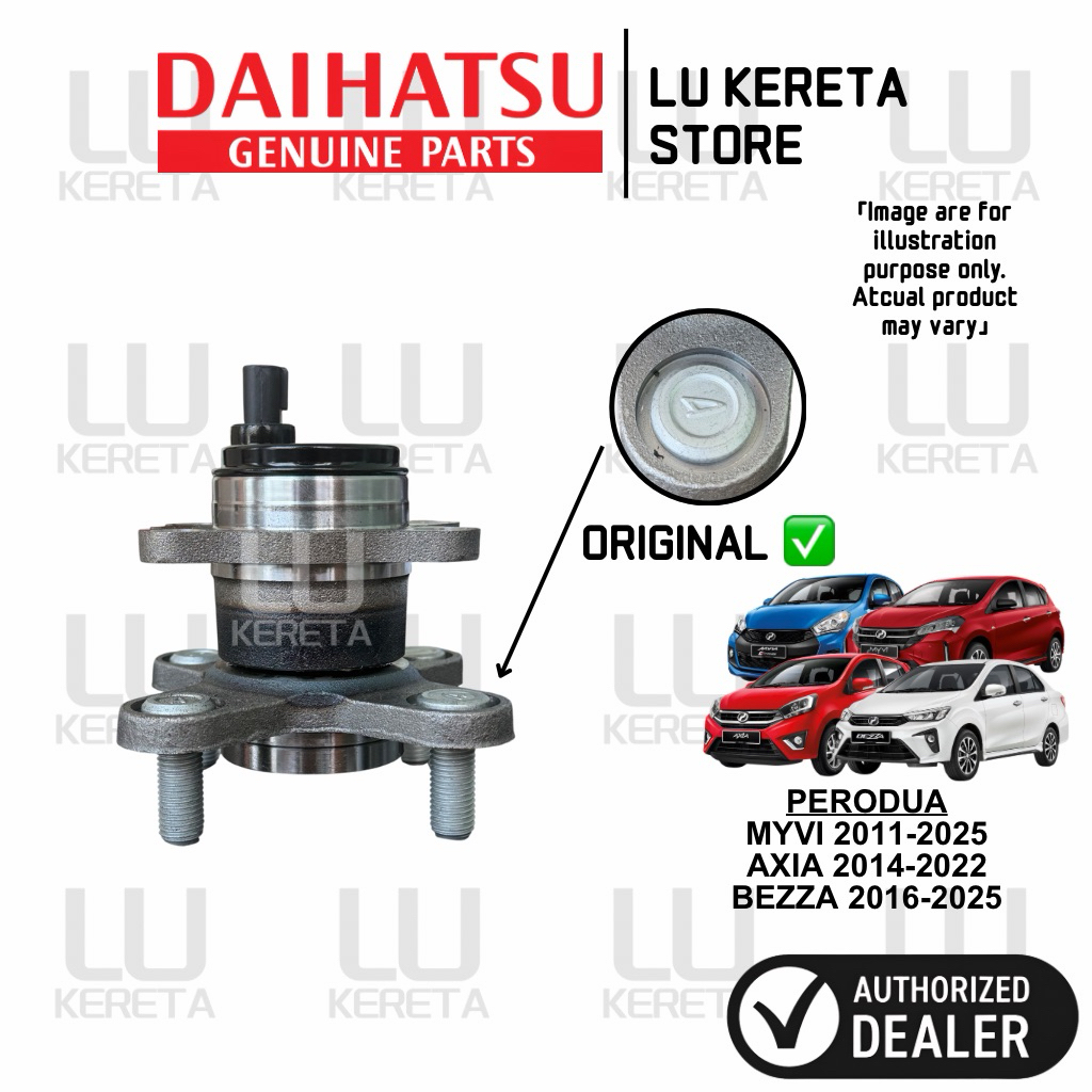 ORI DAIHATSU REAR WHEEL BEARING FOR PERODUA MYVI 2011-2025 LAGI BEST ...