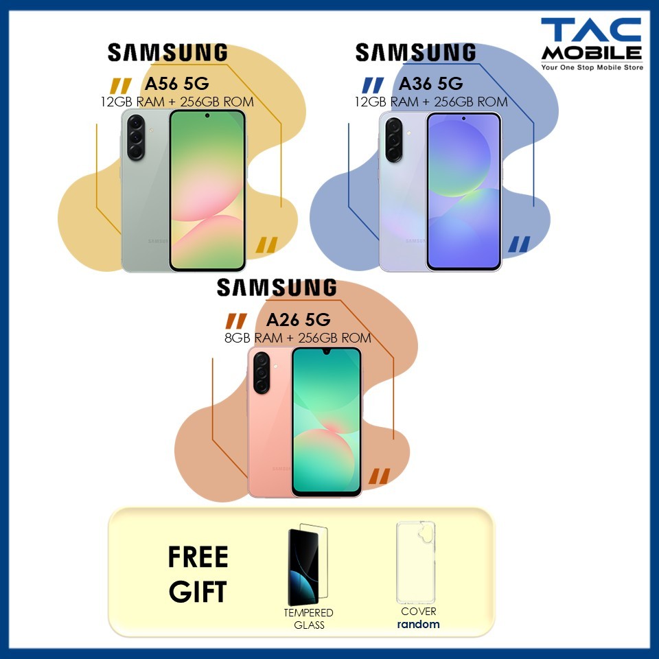 SAMSUNG GALAXY A56 5G/GALAXY A36 5G/GALAXY A26 5G 100% ORIGINAL BY SAMSUNG MALAYSIA