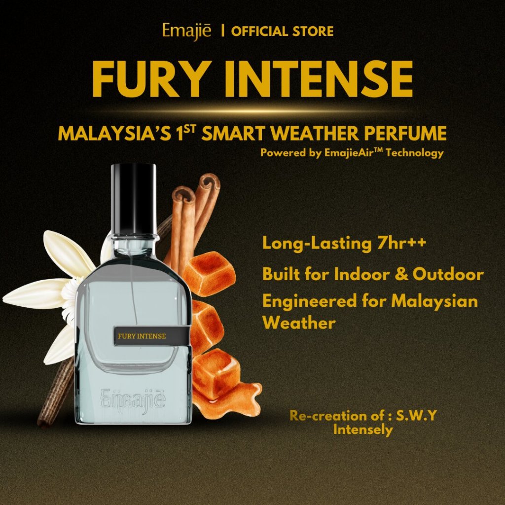 EMAJIE FURY INTENSE Perfume for Men 30ml Long Lasting Muslim Friendly ...