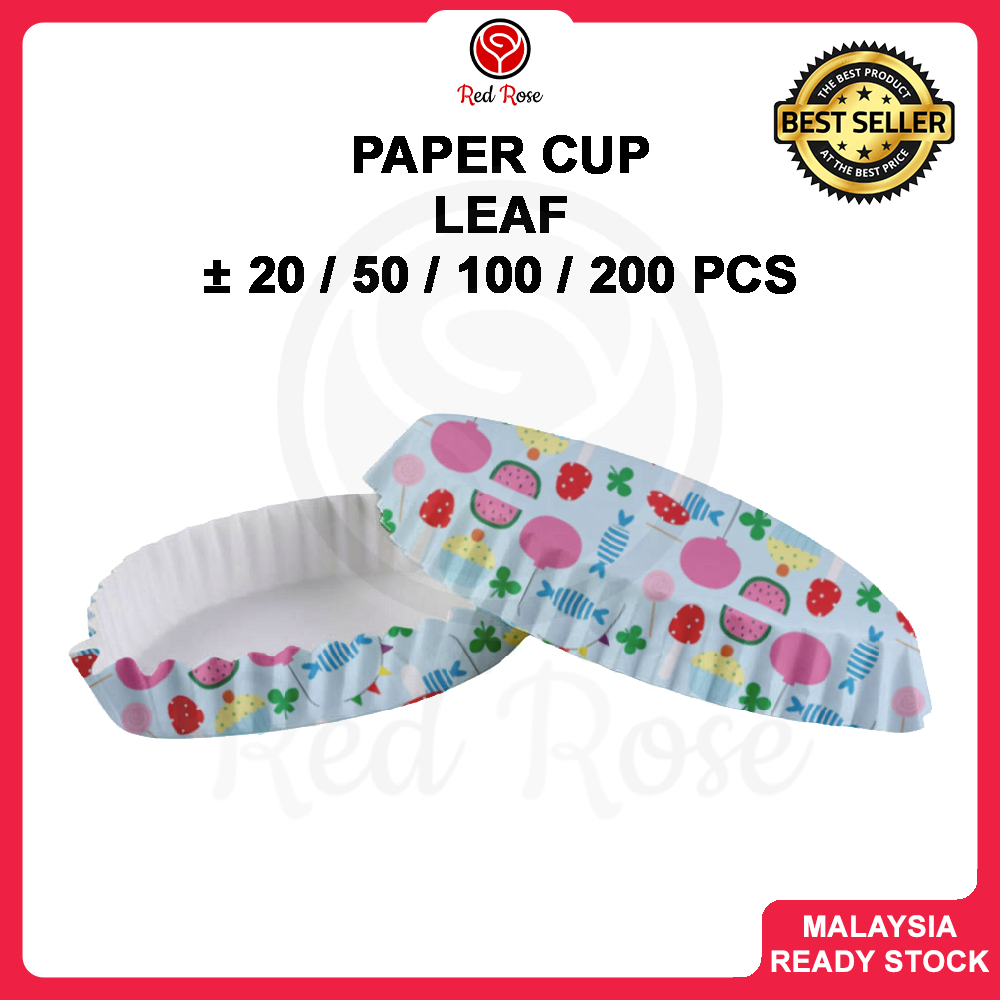 Leaf ±20/50/100/200Pcs 】Leaf Baking Paper Cup / Baking Cup / Bread Cup ...