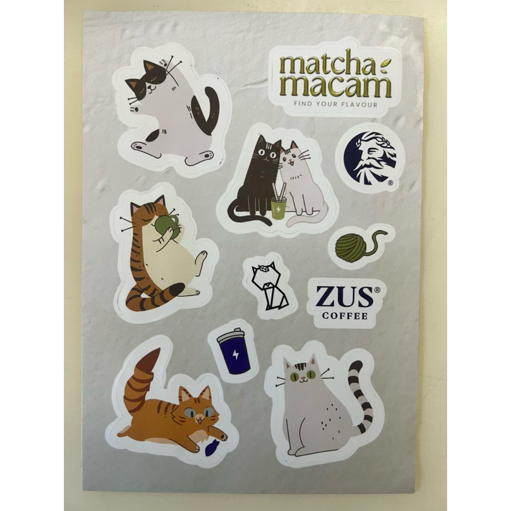 [Original | 2025 ZUS] 2D Sticker matcha macam | Find Your Flavour | Zus ...