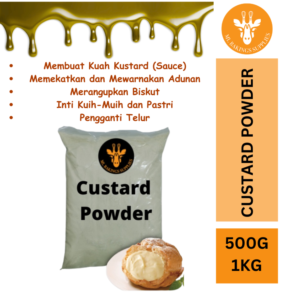 [READY STOCK] CUSTARD POWDER/TEPUNG KASTARD 500g,1kg 卡斯达粉 | Shopee Malaysia