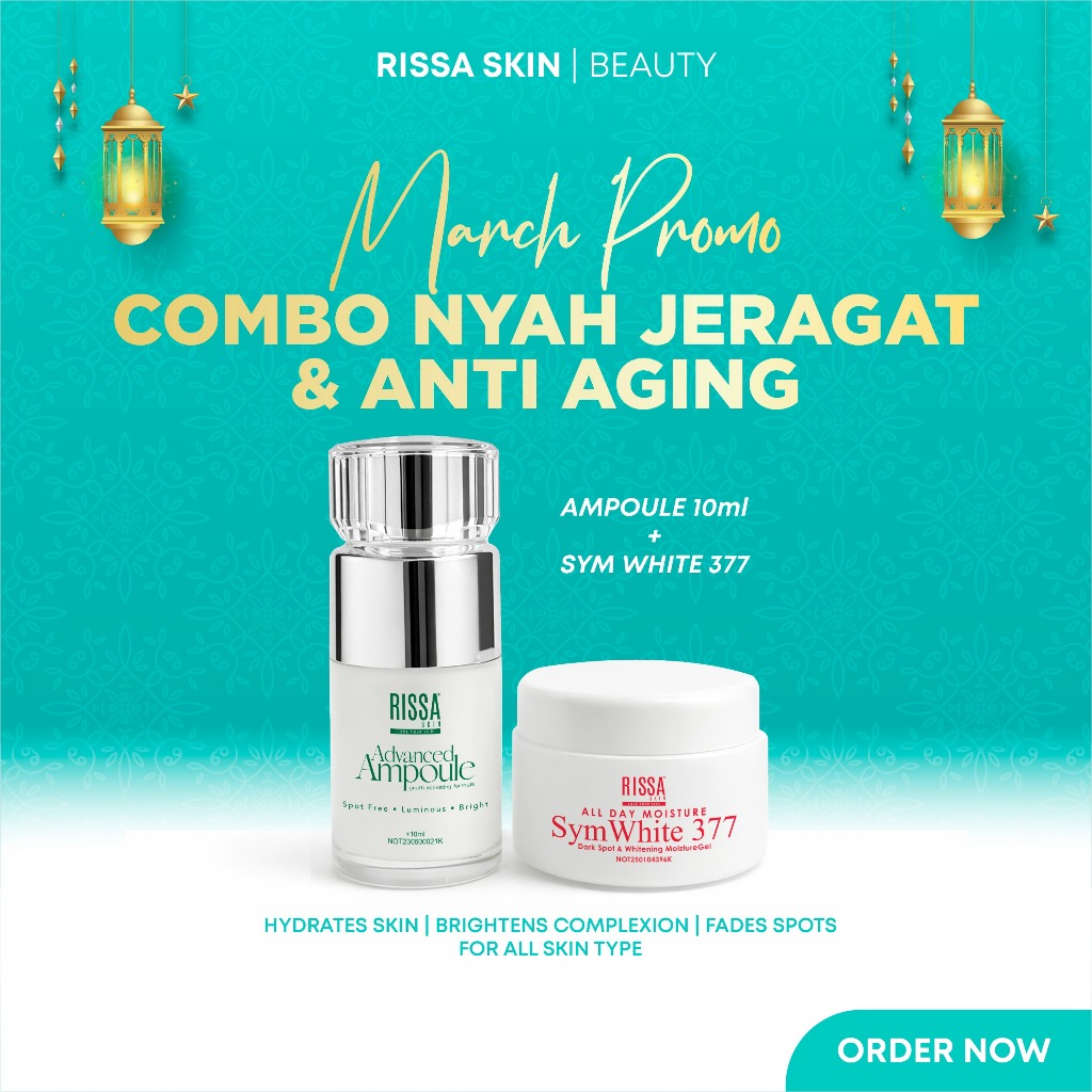 RISSA SKIN RAYA - COMBO NYAH JERAGAT DAN ANTI AGING (Ampoule dan ...