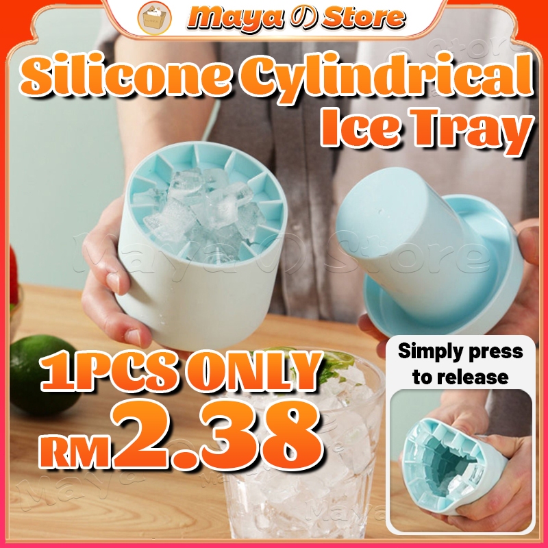 High Quality Ice Cube Tray Bulat DIY Cawan Ais Silinder Pantas Penyejuk ...