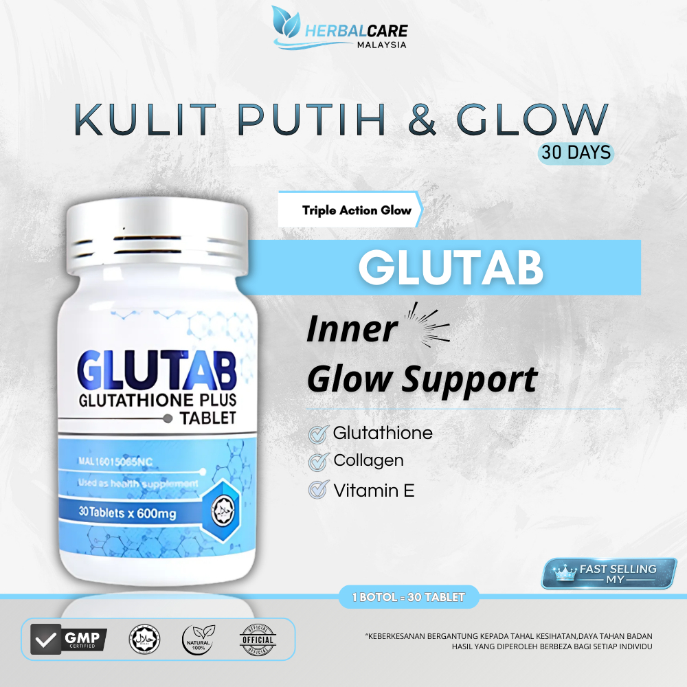 glutab glutathione GLUTAB Glutathione Whitening | Pemutih Badan & Kulit Cerah | Collagen  Supplement 美白