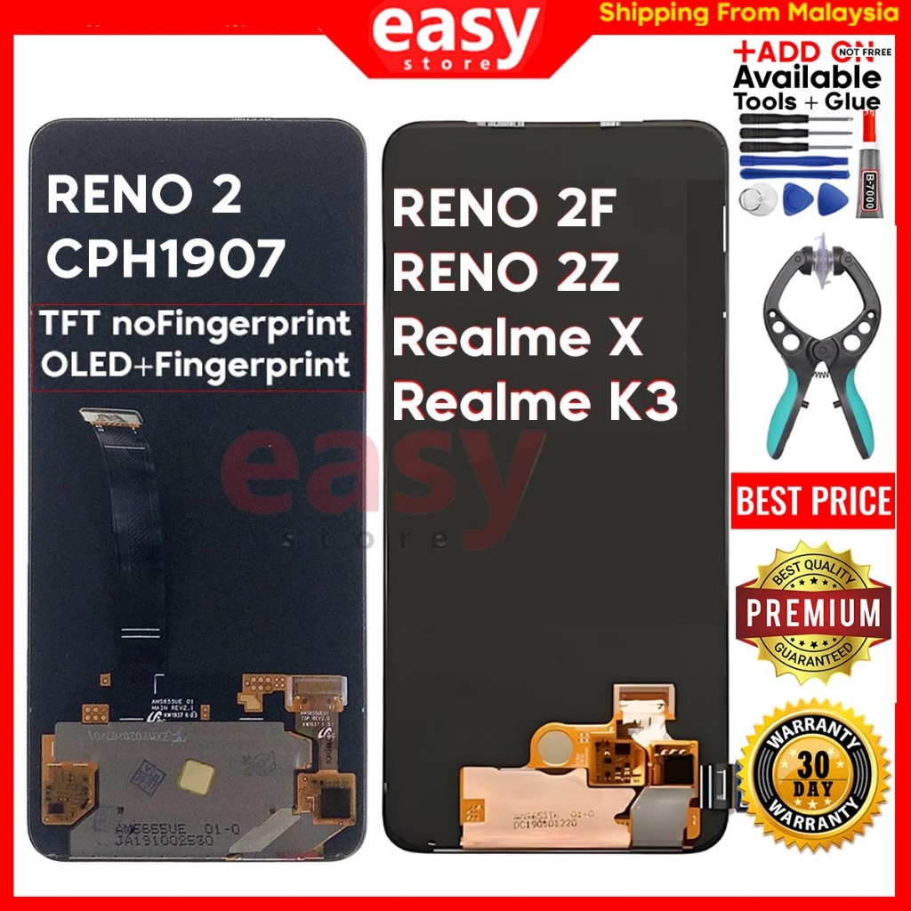 LCD Display For OPPO Reno2 F / Reno2 Z / Reno 2 / Realme X / K3 / Reno ...
