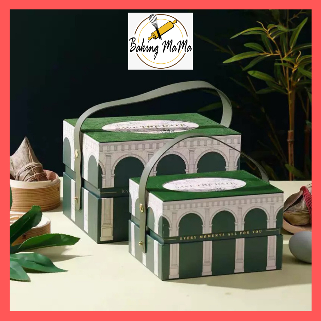 Green HARI RAYA GIFT BOX Kotak Untuk Bekas Kuih Raya Ramadan Ramadhan ...
