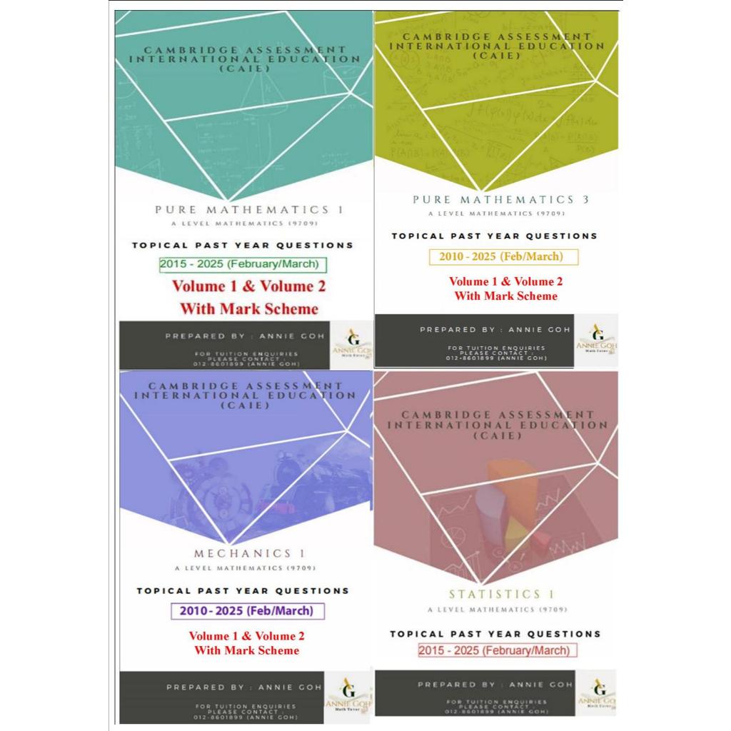 Topical A Level Self Made ( MATHEMATICS ) As & A2 By ANNIE GOH ( P1,P3 ...