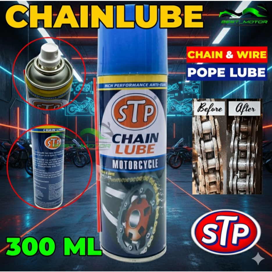 CHAINLUBE CHAIN LUBE SPRAY RANTAI MINYAK RANTAI STP CHAIN BRUSH AND ...