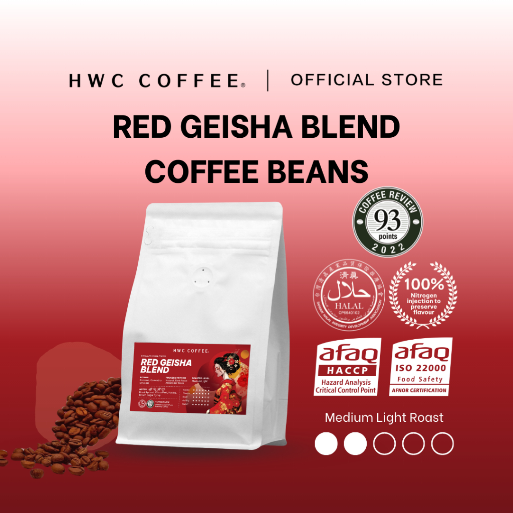 HWC Red Geisha Blend Coffee Beans | 93 Points Specialty Coffee I 227g ...