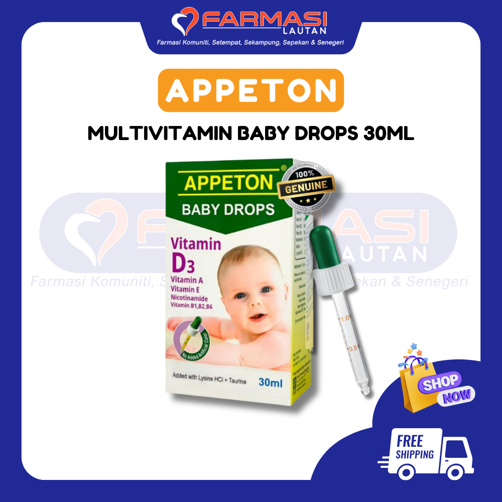APPETON MULTIVITAMIN BABY DROPS 30ML | Shopee Malaysia