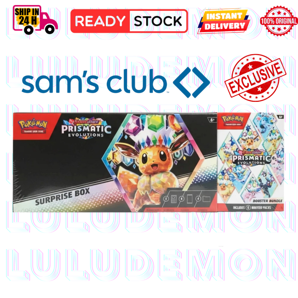 READY]Prismatic Evolutions Booster Bundle + Surprise Box Bundle (English)  SAMCLUB Pokemon | Shopee Malaysia