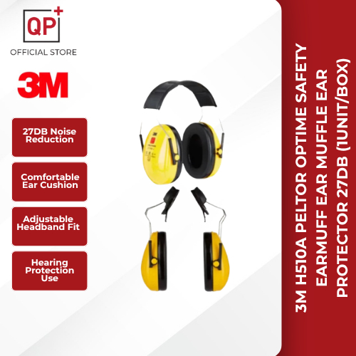 3M H510A PELTOR OPTIME SAFETY EARMUFF EAR MUFFLE EAR PROTECTOR 27DB ...