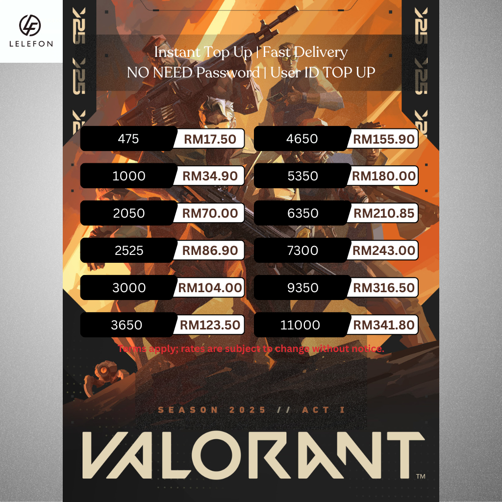 VALORANT POINTS PC GAME POINT FAST DELIVERY | NO NEED LOGIN / PASSWORD ...