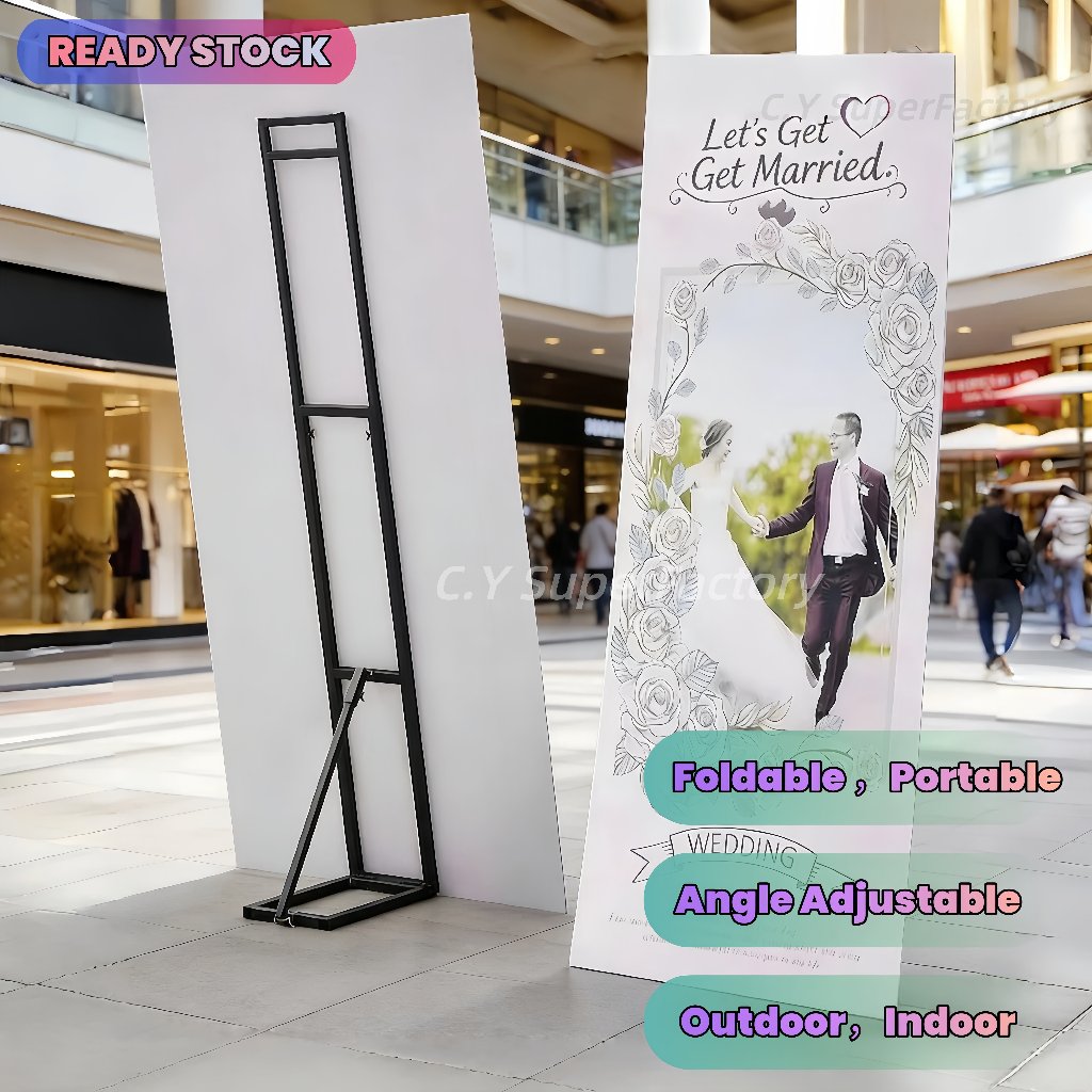 Poster Board Backdrop Standee Portable Ballon Flower Arch Background ...