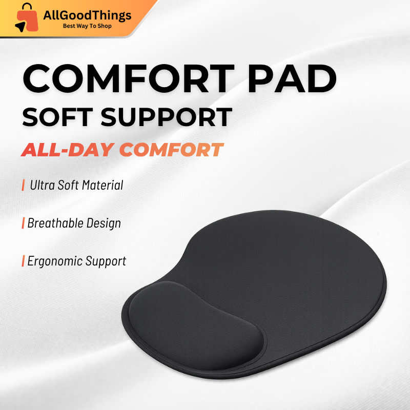 Mouse Pad Comfort Ergonomic with Wrist Protect Soft Pad for Computer ...