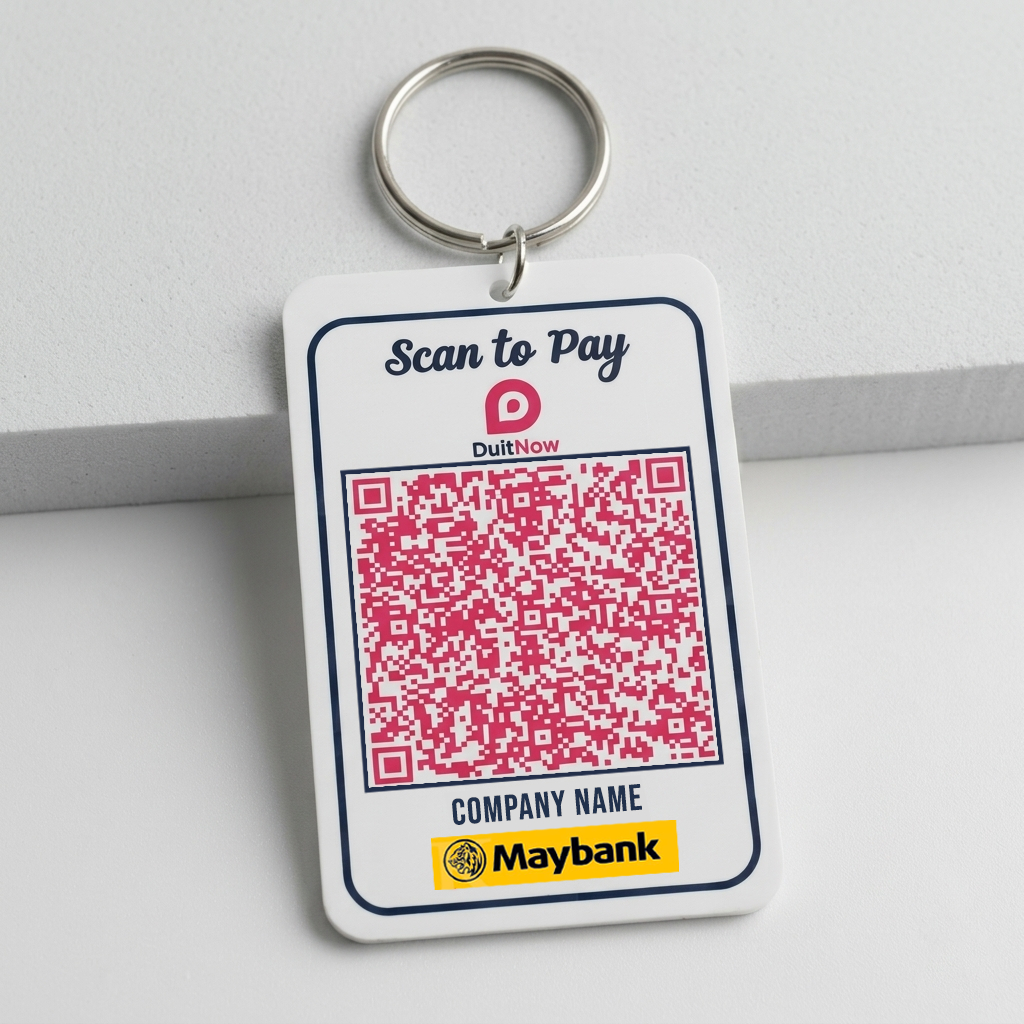KEYCHAIN SUBLIMATION QR CODE | Keychain QR UV PRINT | QR PAYMENT GRAB ...