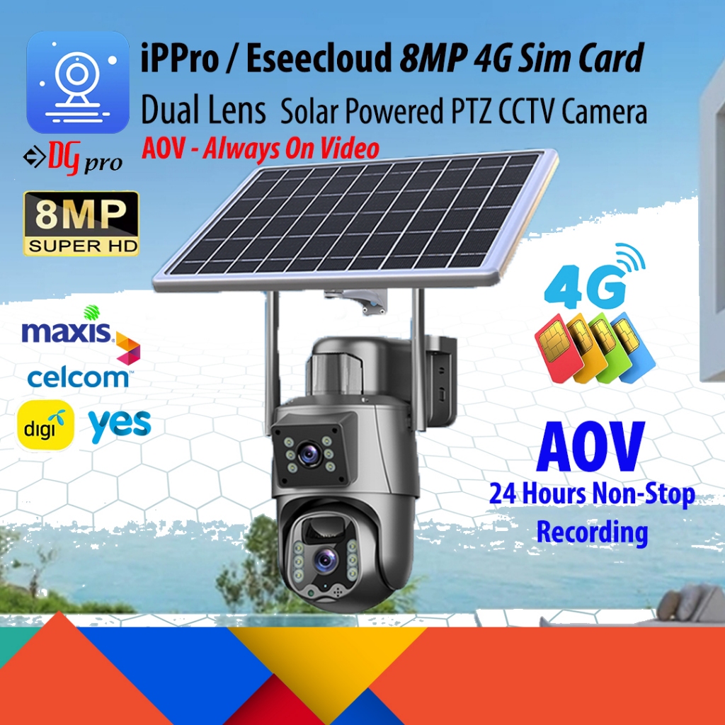 [NEW ARRIVAL] iPPro / Eseecloud 4MP 4G Sim Card Dual Lens Dual Screens ...