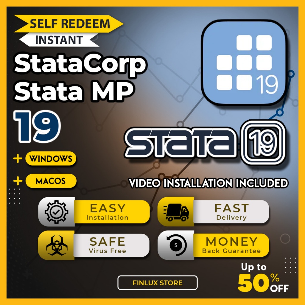 [SELF REDEEM] StataCorp Stata MP 19 Latest Lifetime For Windows & MacOS ...