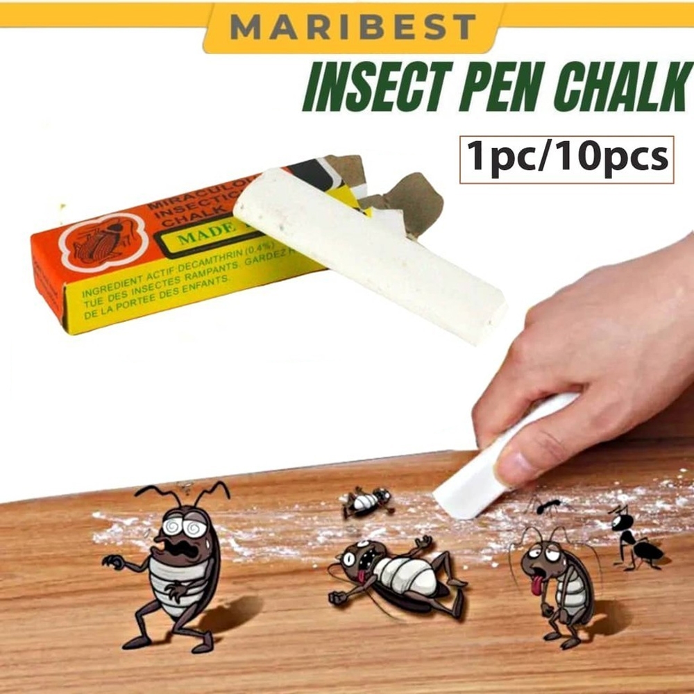 1PCS Cockroach Chalk Pen Miraculous Insecticide Pest Control Killer ...