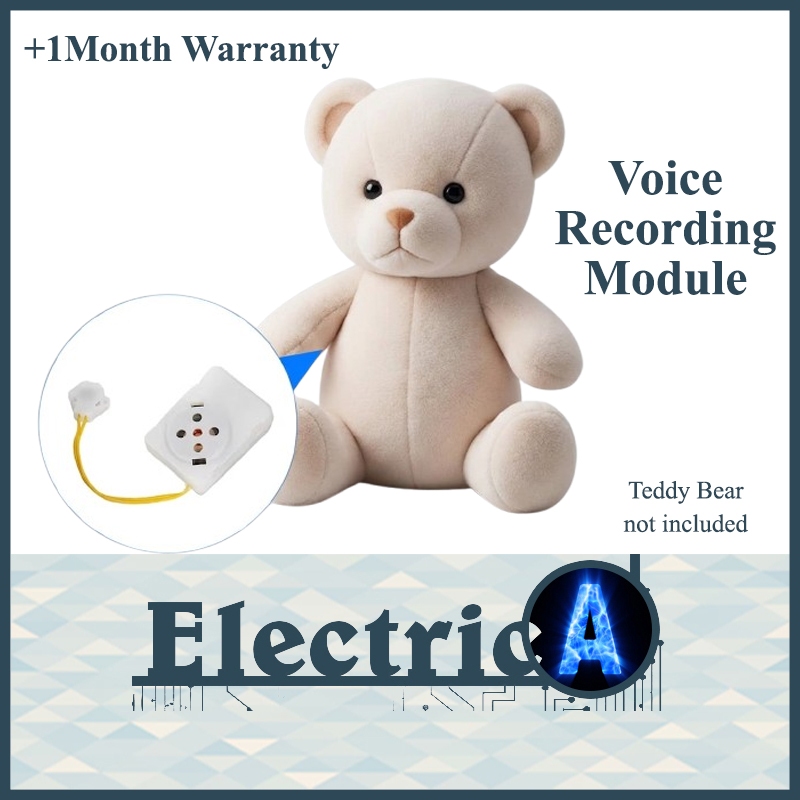 Card Record Teddy Bear Voice Recording (+1Month Warranty) ISD1820 Sound Recording Module with Speaker [ElectricA]