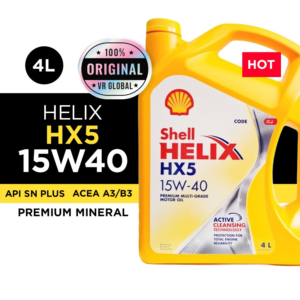 Shell HELIX HX5 15W40 - Premium Multigrade Engine Oil Minyak Enjin ...