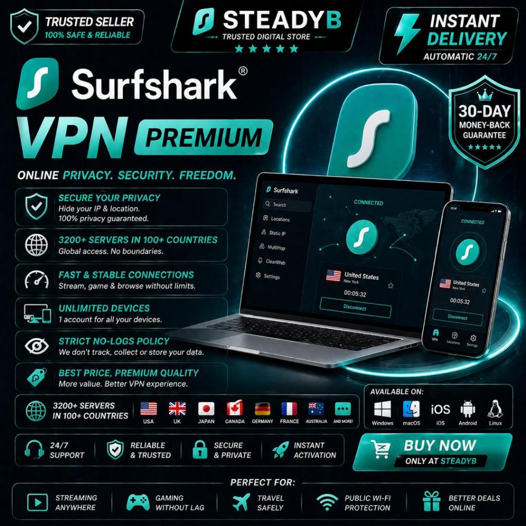 latest 2026 Surf shark VPN Premium | VPN Privacy | Secure Internet ...