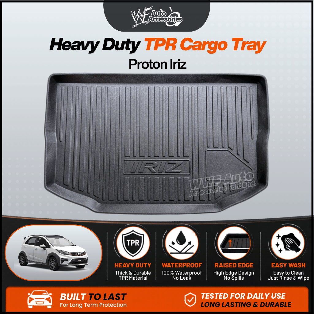 Proton Iriz Rear Trunk Cargo Boot Tray Liner Anti-Slip Waterproof ...
