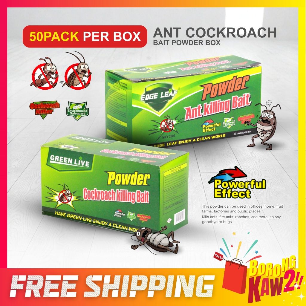 50 PACK / BOX Powder Cockroach / Ant Bait Hot Selling High Quality ...