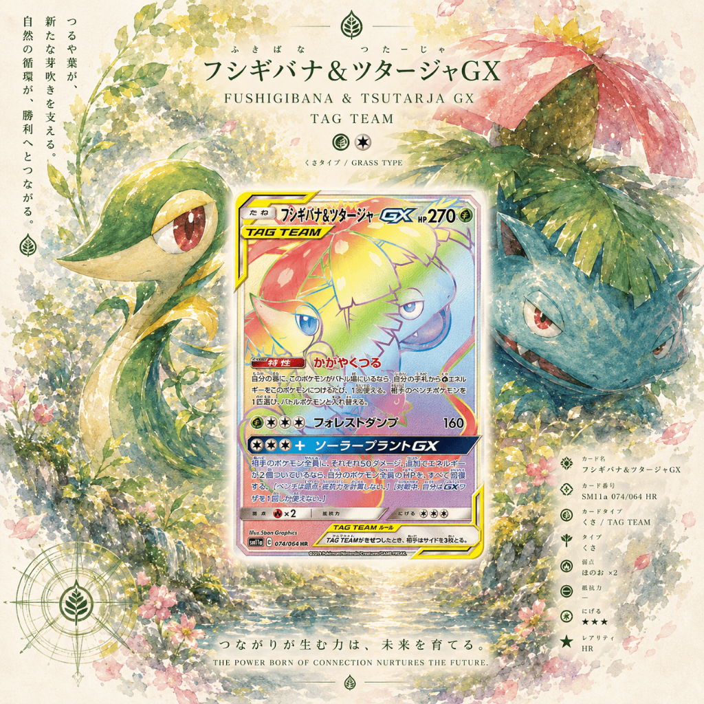 Venusaur & Snivy GX HR 074/064 [SM11a] Remix Bout