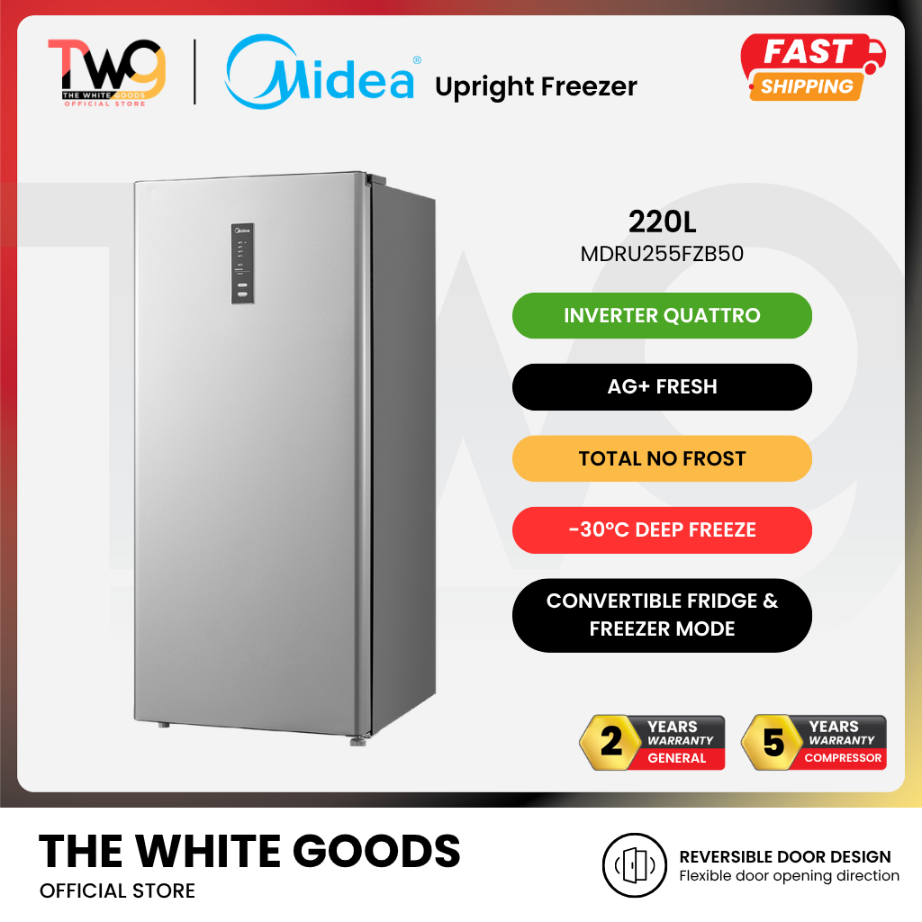 [FAST SHIPPING] Midea / Pensonic 135L / 188L / 220L Upright Freezer ...