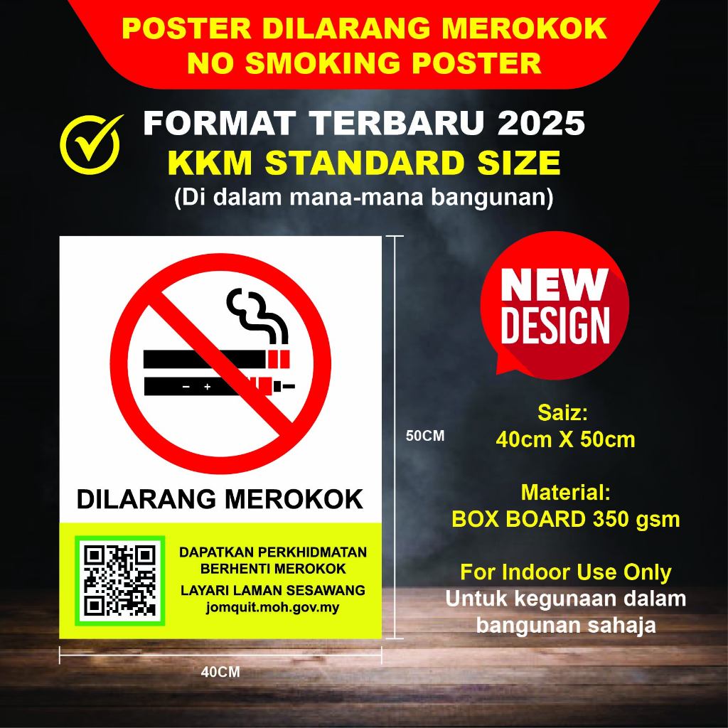 Buy poster dilarang merokok Online With Best Price, Jul 2026 | Shopee ...