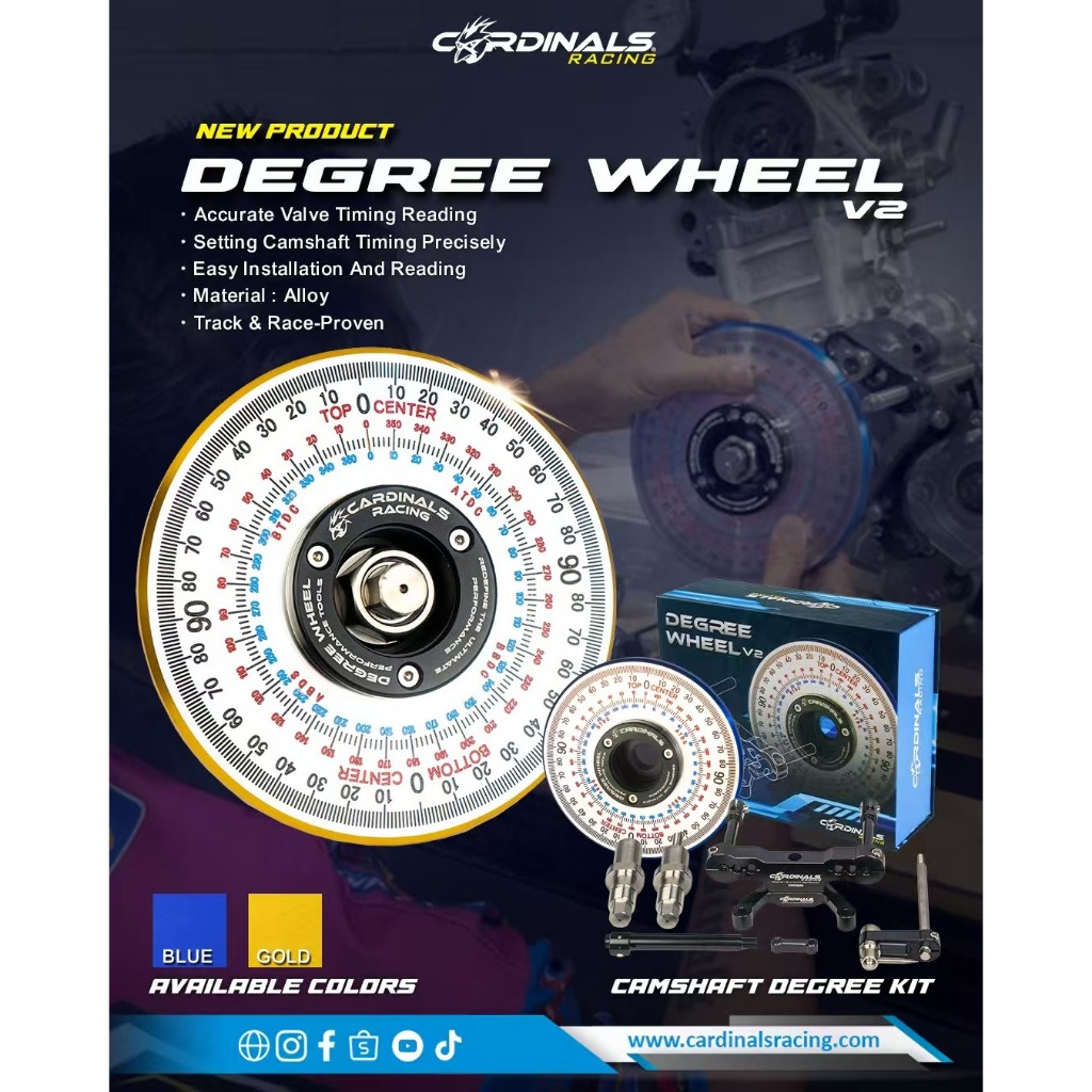 CARDINALS RACING - DEGREE WHEEL (V2) 7’’ WITH DIALINDICATOR HOLDER ...