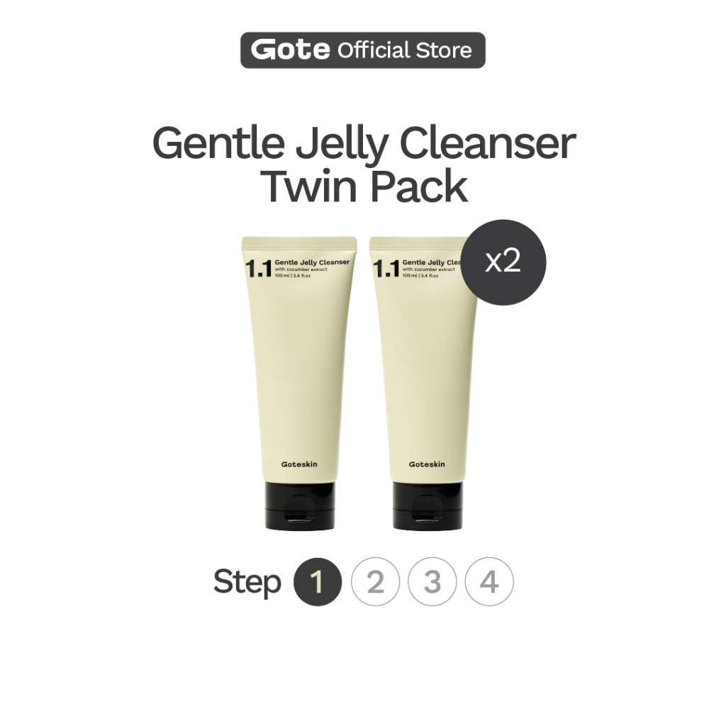 Goteskin Gentle Jelly Cleanser Twin Pack (100mlx2) - Lightweight Gel ...