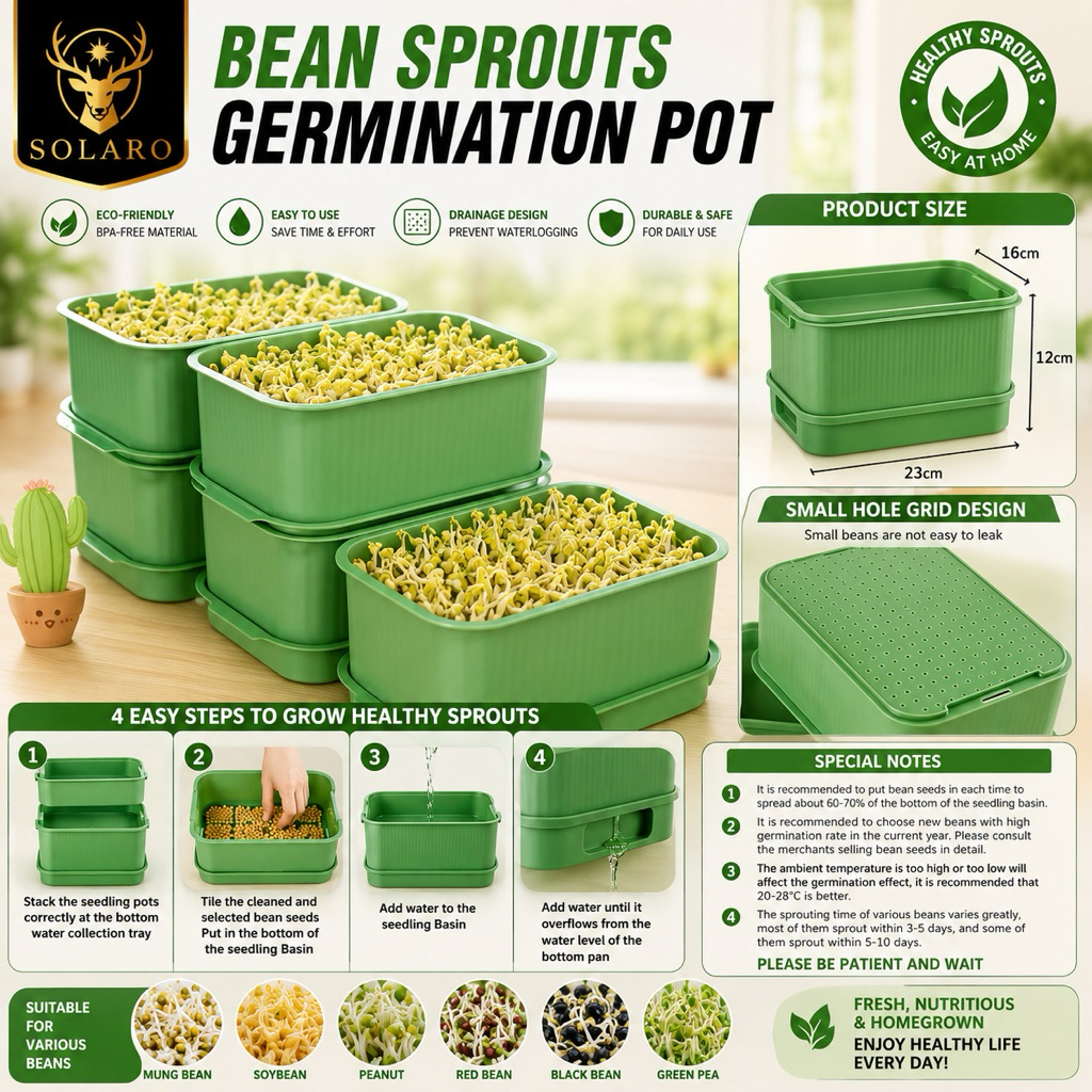 Sprouts Growing Tray, Tool Hydroponic Sprouting Plate, Sprout Planting ...