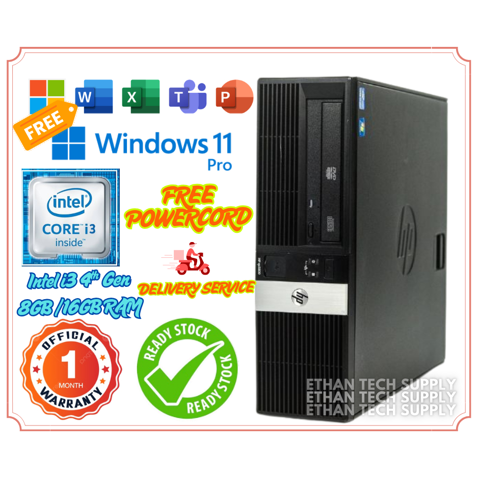 🇲🇾【CHEAPEST PC】HP RP5810 SFF PC | Intel Core i3 4th Gen | 16GB RAM SSD ...