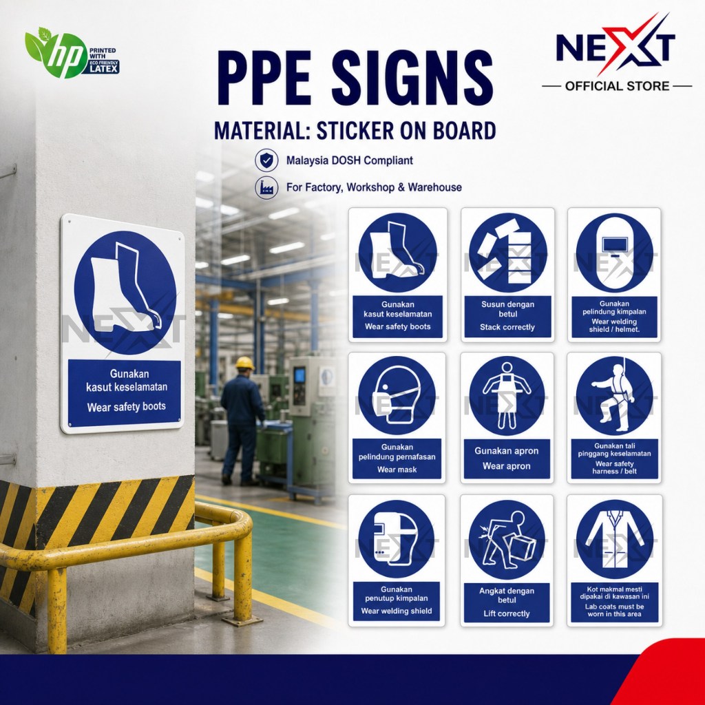 Personal Protective Equipment (PPE) Signs | Mandatory Signs ...